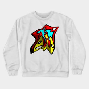 Distortion geometric art design Crewneck Sweatshirt